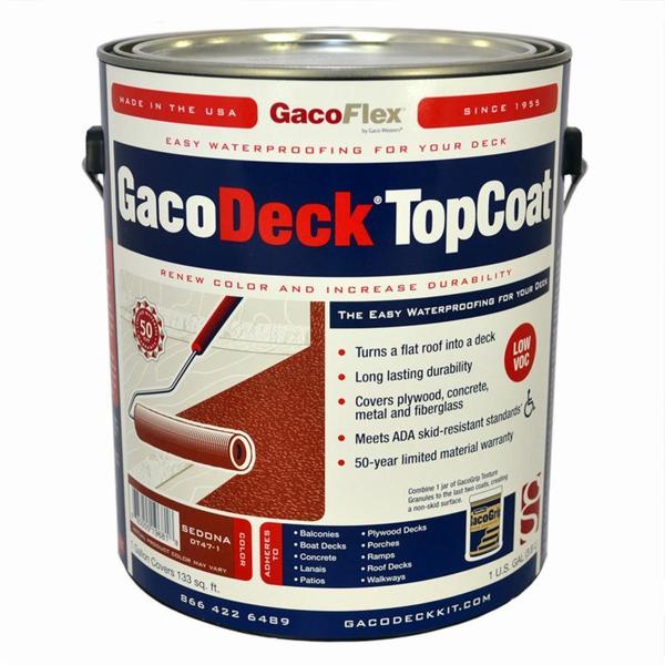 Gaco 1 Gal Sedona GacoDeck Water-Based Elastomeric Top Coat DT47